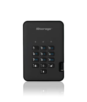 iStorage diskAshur 2 externe Festplatte 5 TB 5400 U/min USB Typ A 3.2 Gen 1 (3.1 Gen 1) Schwarz