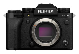 Fujifilm X-T5 + XF 16–50 mm F2,8–4,8 R LM WR Gehäuse der spiegellosen Kamera mit 40,2 MP X-Trans CMOS 5 HR, 7728 × 5152 px, schwarz