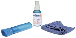 Manhattan 421010 Reinigungsset für LCD-/TFT-/Plasma-Geräte – Feuchttücher und Trockenreinigungstücher sowie 60 ml Reinigungsflüssigkeit