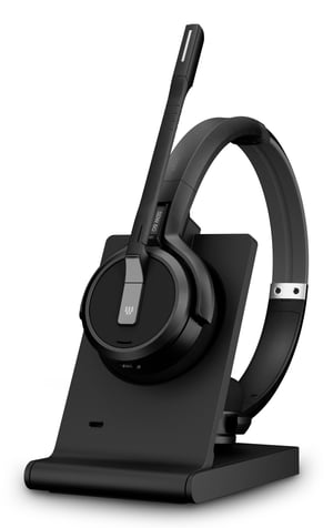 EPOS IMPACT 5000 Go Trådlöst headset med öronkåpor, huvudband och nackband Kontor/callcenter Svart