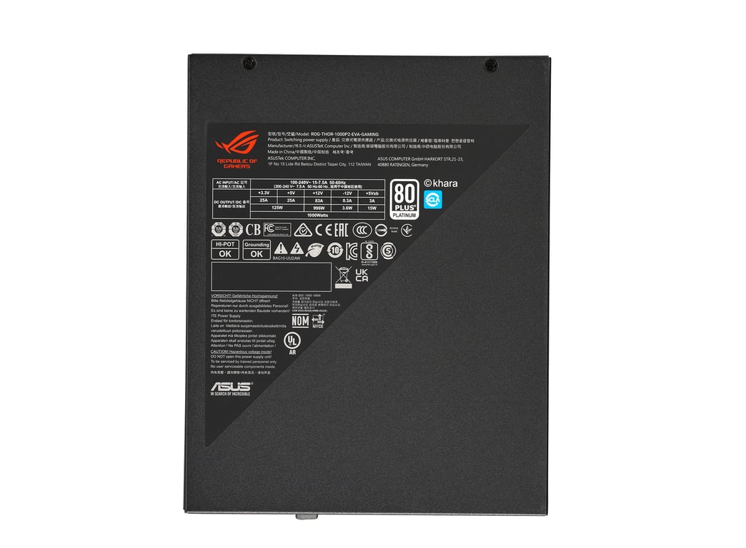 電源ユニット ROG Thor 1000W Platinum II EVA Edition ROG Thor 1000W Platinum II EVA Edition | Power Supply Units