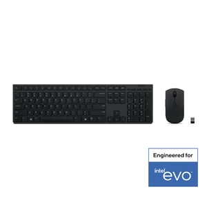 Lenovo 4X31K03931 klawiatura Dołączona myszka RF Wireless + Bluetooth US English Czarny