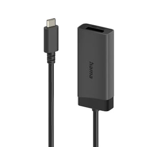 Hama 00202034 adapter kablowy 0,15 m USB Type-C HDMI + DisplayPort Black