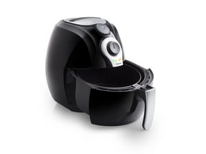 Tristar FR-6990 Single-Basket 3.2 L Standalone 1500 W Hot Air Fryer, Black, Silver