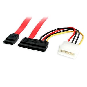 StarTech SATA18POW SATA-kabel 0,457 m SATA 7-stifts + Molex (4-stifts) Röd