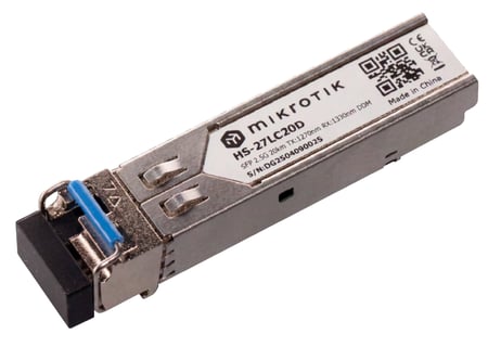 Mikrotik HS-2733LC20D moduł przekaźników sieciowych Swiatłowód 2500 Mbit/s SFP