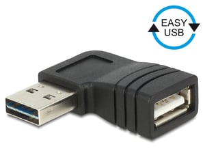 DeLOCK 65522 przejściówka do kabli USB 2.0 A Czarny
