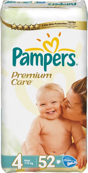 Pampers Premium Care 4, 52 st.