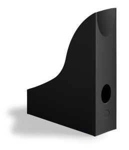 Durable ECO Magazine Rack, Plastic, Black