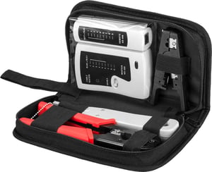 Goobay 97790 Cable Crimping Tool Kit, Black, Red
