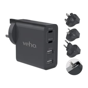 Veho VAA-700-TA45 Netzteil/Wechselrichter 20 W Grau