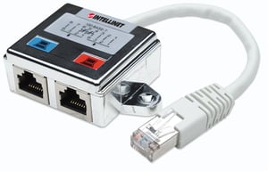Intellinet 504195 kabeladapter 2 x RJ45 till RJ45, silver, vit