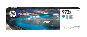 HP Oryginalny błękitny wkład atramentowy 973X PageWide XL