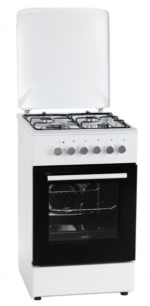 MPM MPM-54-KGE-03 pierkarnik Kuchenka wolnostojąca Prąd elektryczny Gaz Biały