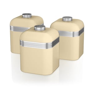 Swan Retro Tea, Coffee, and Sugar Container Set, 1 L