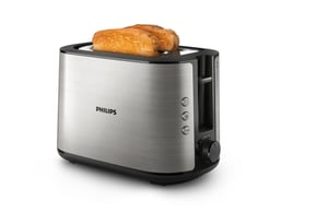 Philips Viva Collection HD2650/90 Toaster — with two wide slots, metal