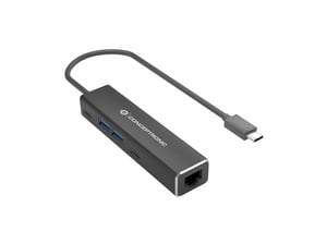 Conceptronic ABBY13B Wired USB 3.2 Gen 1 (3.1 Gen 1) Type-C Docking Station, Gray