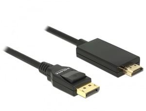 DeLOCK 85317 2 m DisplayPort to HDMI Cable Adapter, Black