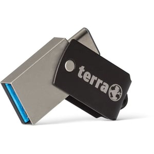 TERRA USThree USB-Stick 64 GB USB Typ A / USB Typ C 3.2 Gen 1 (3.1 Gen 1) Schwarz