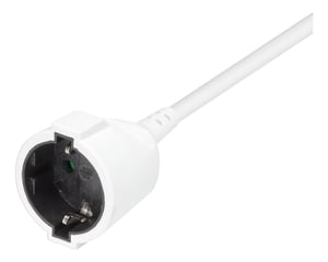 Deltaco GT-0902 10 m Power Strip, 1 x Outlet, Indoor, White