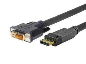 Vivolink PRODPDVI1 adapter kablowy 1 m DisplayPort DVI-D Czarny