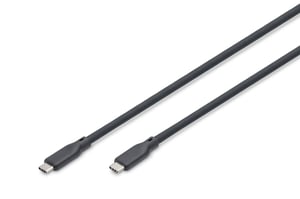 Digitus Kabel silikonowy USB, USB4 wersja 2.0, USB 80 Gb/s, 1 m, czarny
