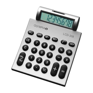 Olympia LCD 308 skrivbordsräknare Enkel räknare