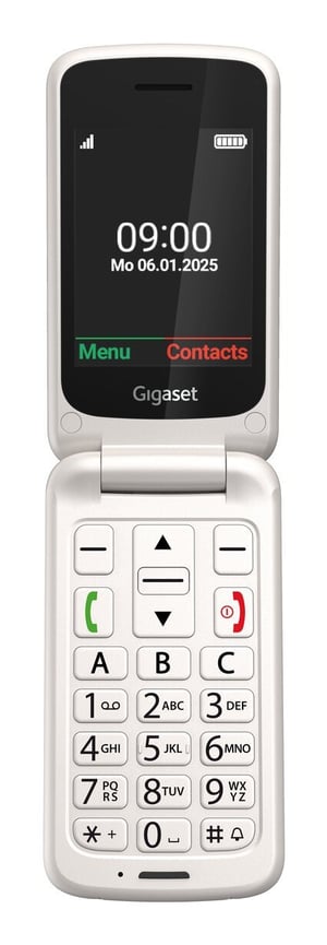 Gigaset GL595 7.11 cm (2.8") 114 g White Phone for Seniors