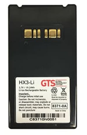 GTS HX3-LI Barcode Scanner Accessories Battery