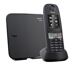 Gigaset E630 DECT-Telefon Name und Identifizierung des Anrufers Schwarz