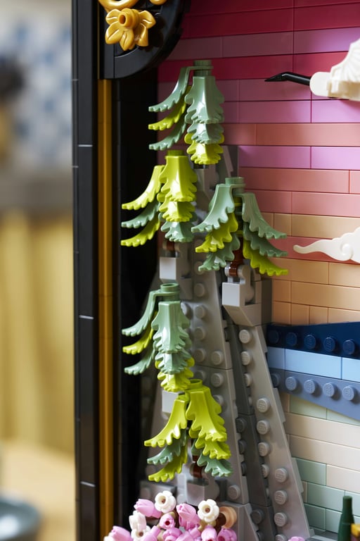 LEGO ART Japoński krajobraz z kwitnącą wiśnią