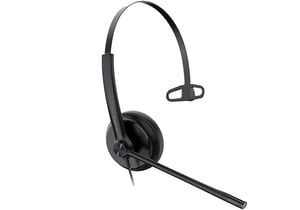 Yealink YHS34 Wired Headset, Headband Style, Calls/Music, Black