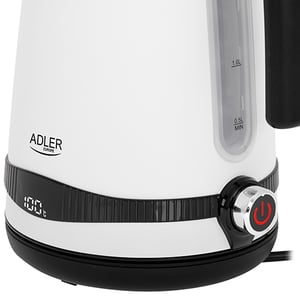 Adler AD 1295w czajnik elektryczny 1,7 l 2200 W Czarny, Biały