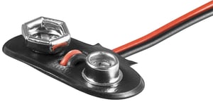 Goobay 11446 container and latch for 1 9V battery/rechargeable battery