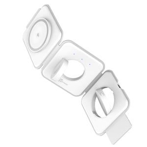 j5create JUPW3415 Kopfhörer, Smartphone, Smartwatch Weiß USB Kabelloses Laden Schnellladen Intern
