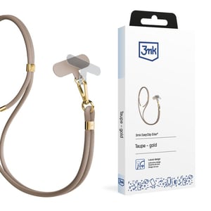 3MK EasyClip-rem för mobiltelefon, nylon, zinkguld, gråbrun