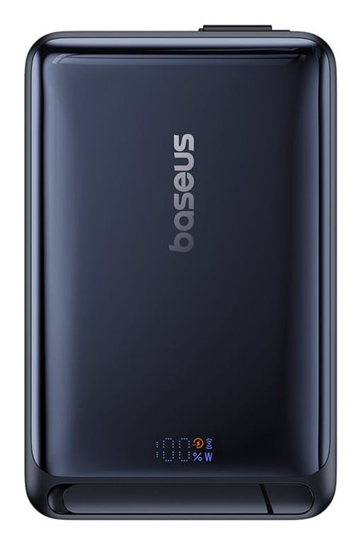 фото Зовнішній акумулятор (павербанк) Baseus Nomos Qi2 45W 10000mAh Black (P10078800123-00)