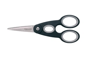 Fiskars 859977 Kitchen Scissors 220 mm Black, Gray, Stainless Steel Multi-Purpose