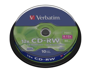 Verbatim CD-RW 12x 700 MB 10 st.