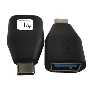 Techly IADAP-USB30-CMAFTY Adapter für USB-A- und USB-C-Kabel, schwarz