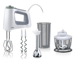 Braun HM 5137 V4 matberedare 750 W Grå, Vit