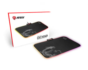 MSI AGILITY GD60 Mouse Pad Gaming Mouse Pad Black, Gray
