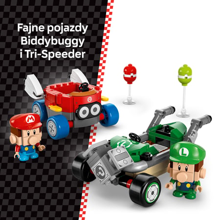 LEGO Super Mario Mario Kart™ – Baby Mario kontra Baby Luigi