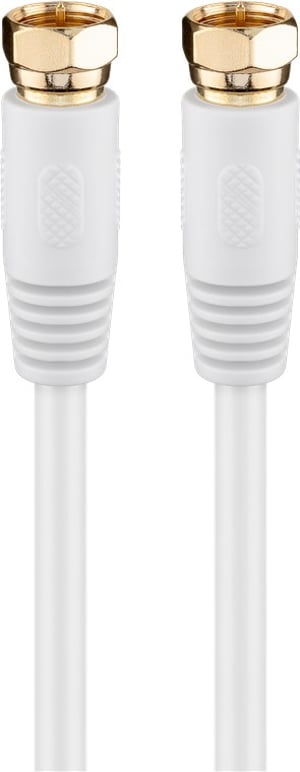 Goobay 67291 koaxialkabel 2,5 m F-Typ, vit