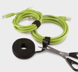 Label-the-cable Roll opaska kablowa Czarny