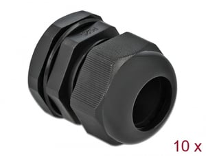 DeLOCK Kabelhylsa PG25, 10 st., svart