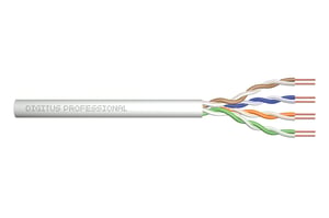 Digitus Datenübertragungskabel ASSNET100 CAT 5e U/UTP – Installationskabel, 305 m, Eca