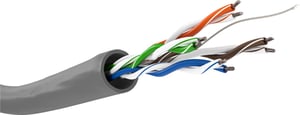 Goobay 68710 kabel sieciowy Szary 100 m Cat5e U/UTP (UTP)