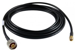 ALLNET ANT-CAB-LMR195-SMAM-NM-500 kabel koncentryczny 5 m R-SMA N-Typ Czarny