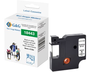 G&G 21706 taśmy do etykietowania Czarny na białym